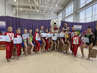 Первенством Володарского муниципального округа по художественной гимнастике «Новогодние узоры»